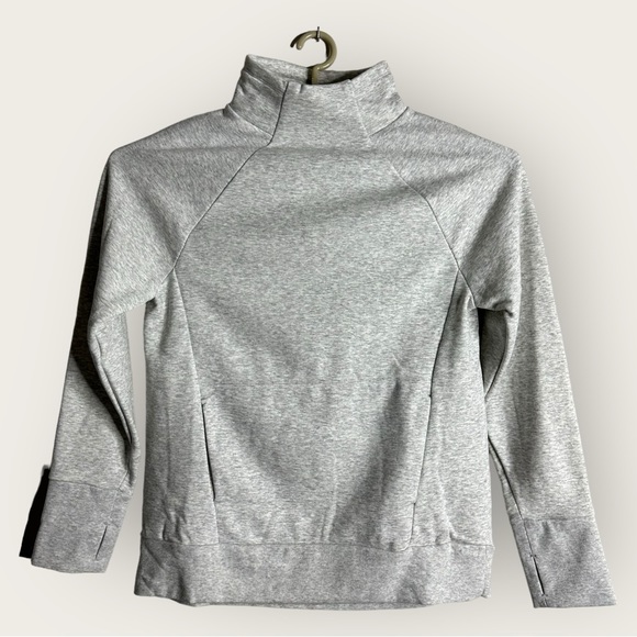 NWT | Fabletics | Zaylee Funnel Neck Tunic | Light Grey | Large - Picture 2 of 15